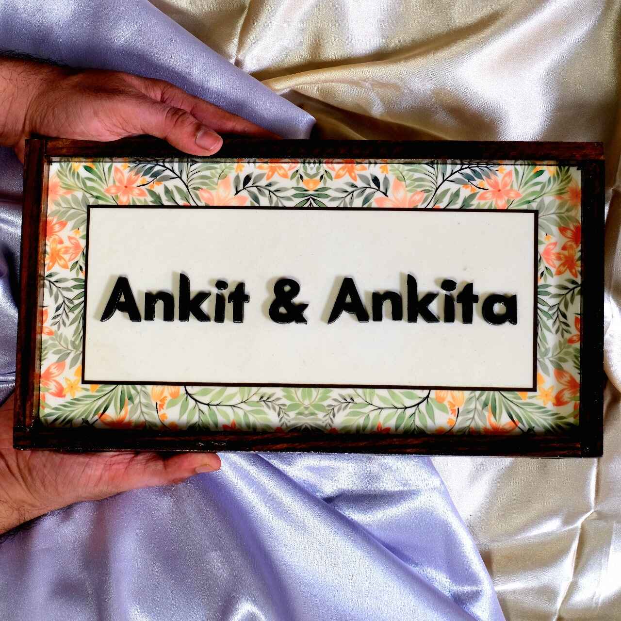 Manan Nameplate - Serene Whites for Peaceful Vibes
