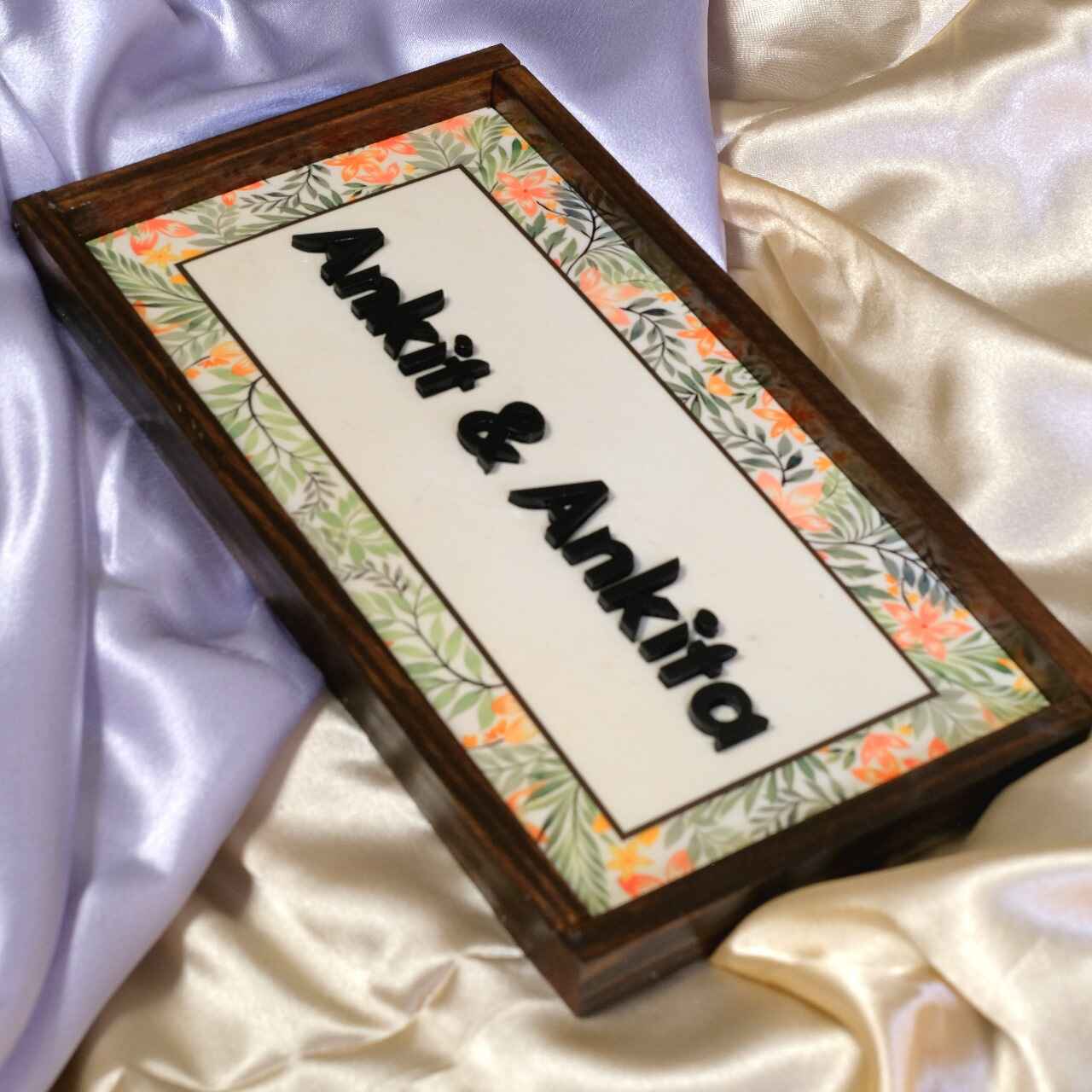 Manan Nameplate - Serene Whites for Peaceful Vibes