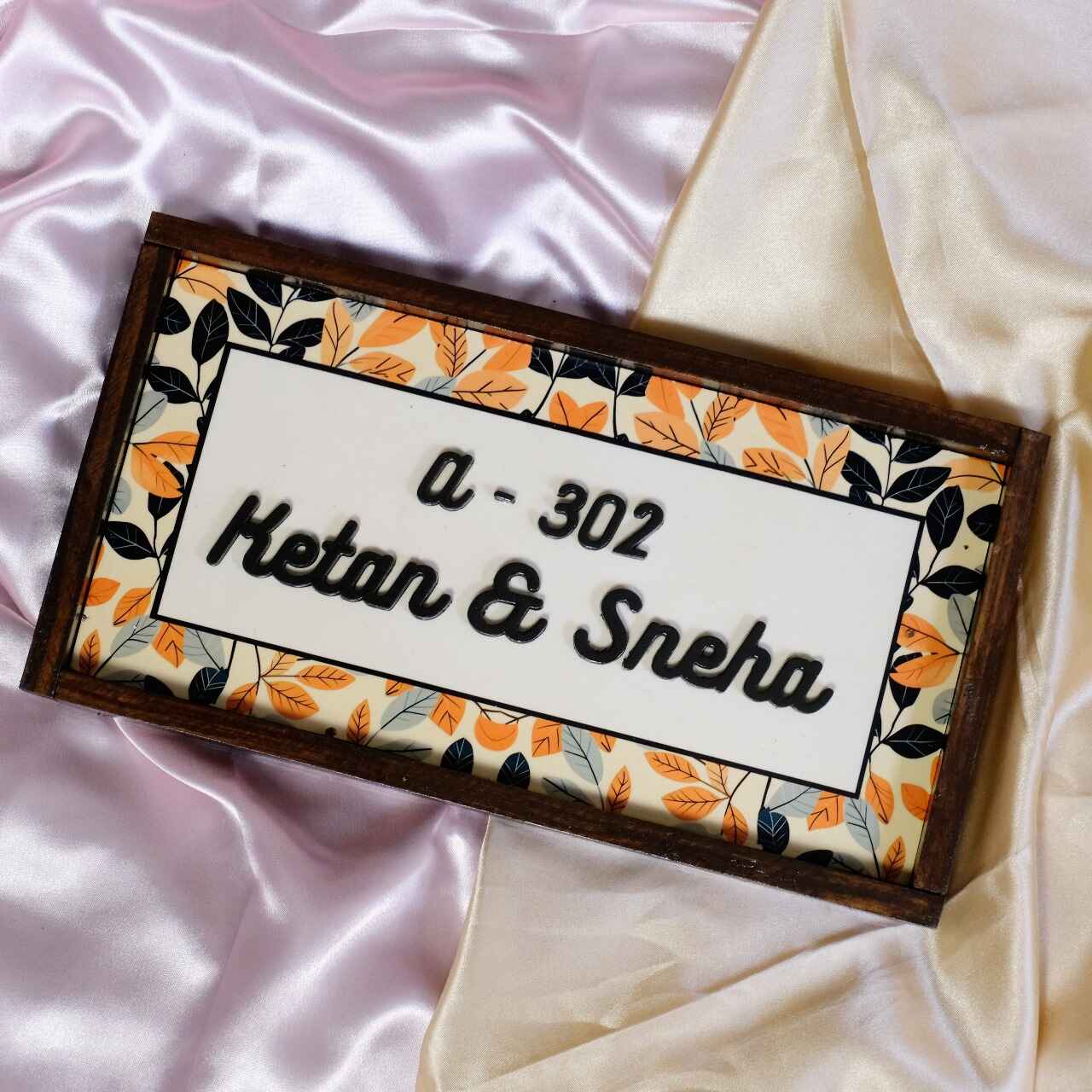Harvest Nameplate - Nature inspired elegance, earthy vibes