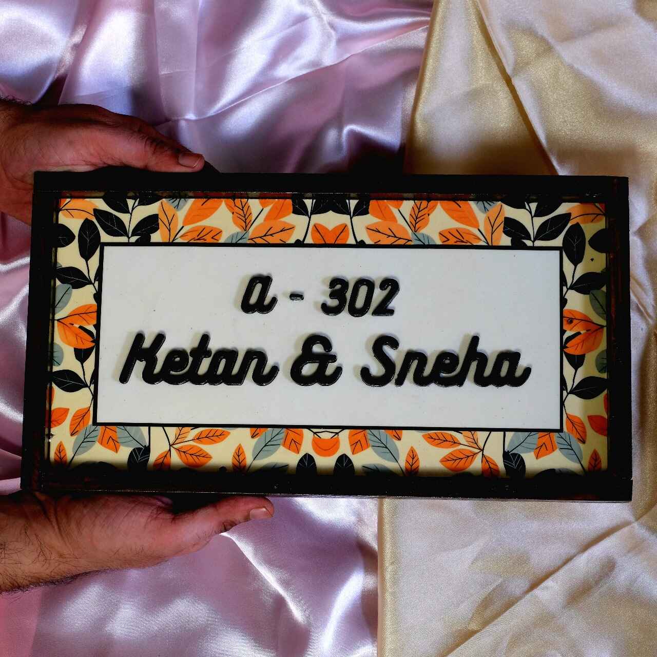 Harvest Nameplate - Nature inspired elegance, earthy vibes