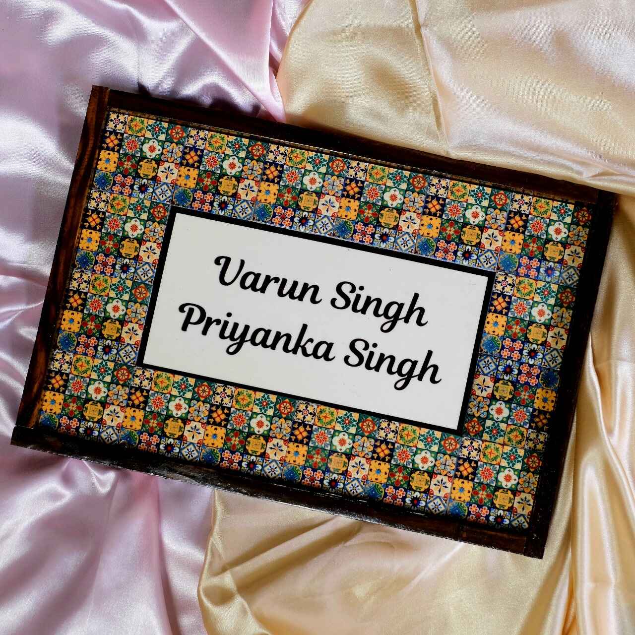 Mosaic Nameplate - Classic mosaic design, vibrant energy