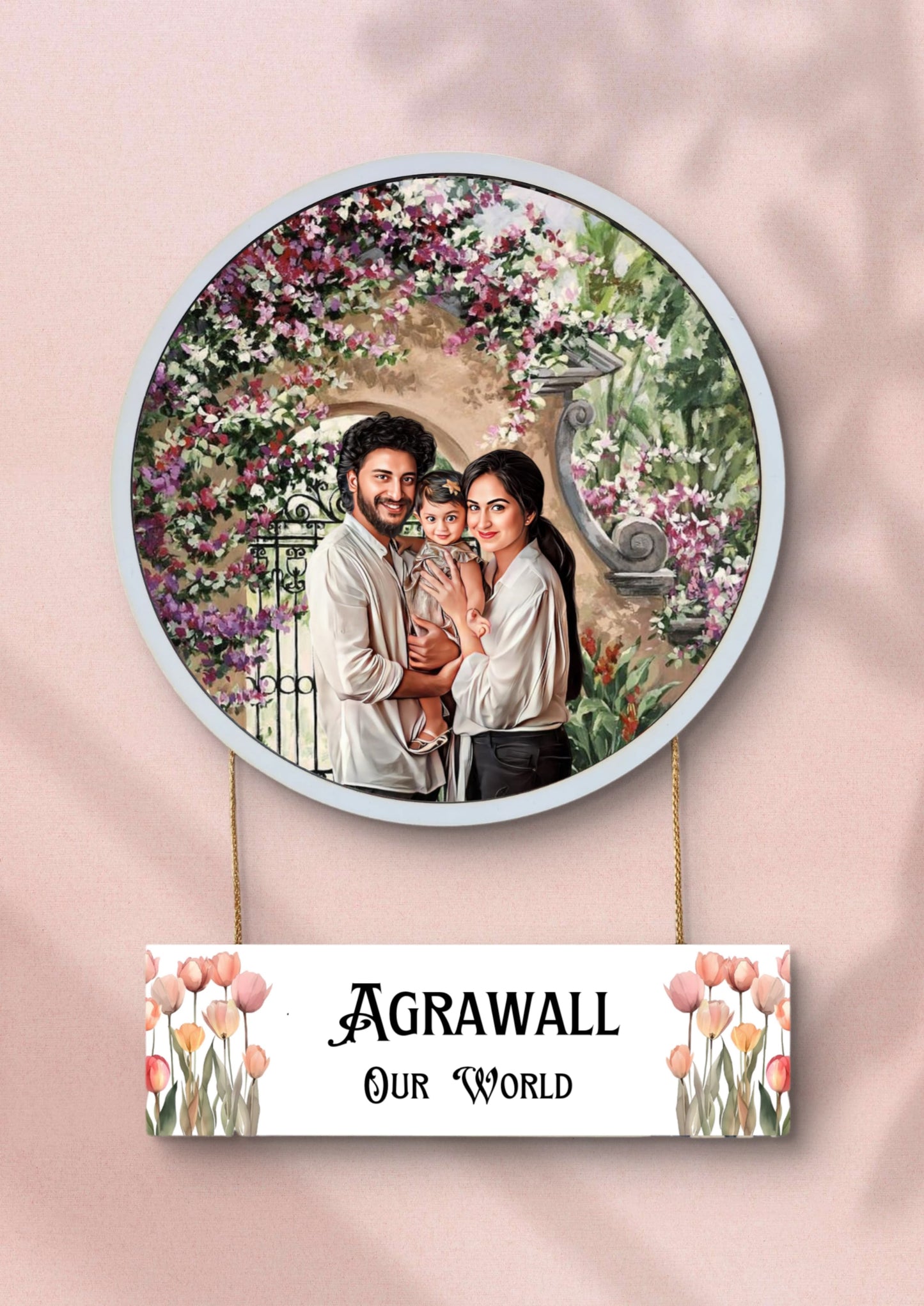 Wooden Customized Door Nameplate by Play Creative
