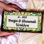 Vanya Nameplate - Lush Greens for Natural Serenity