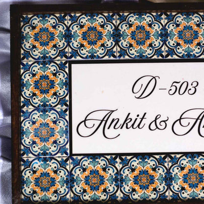 Aakar Nameplate - Geometric Harmony for Modern Homes