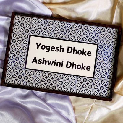 Classic Ethnic Nameplate - Ethnic patterns, perfect for warmth and invitation