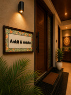 Manan Nameplate - Serene Whites for Peaceful Vibes