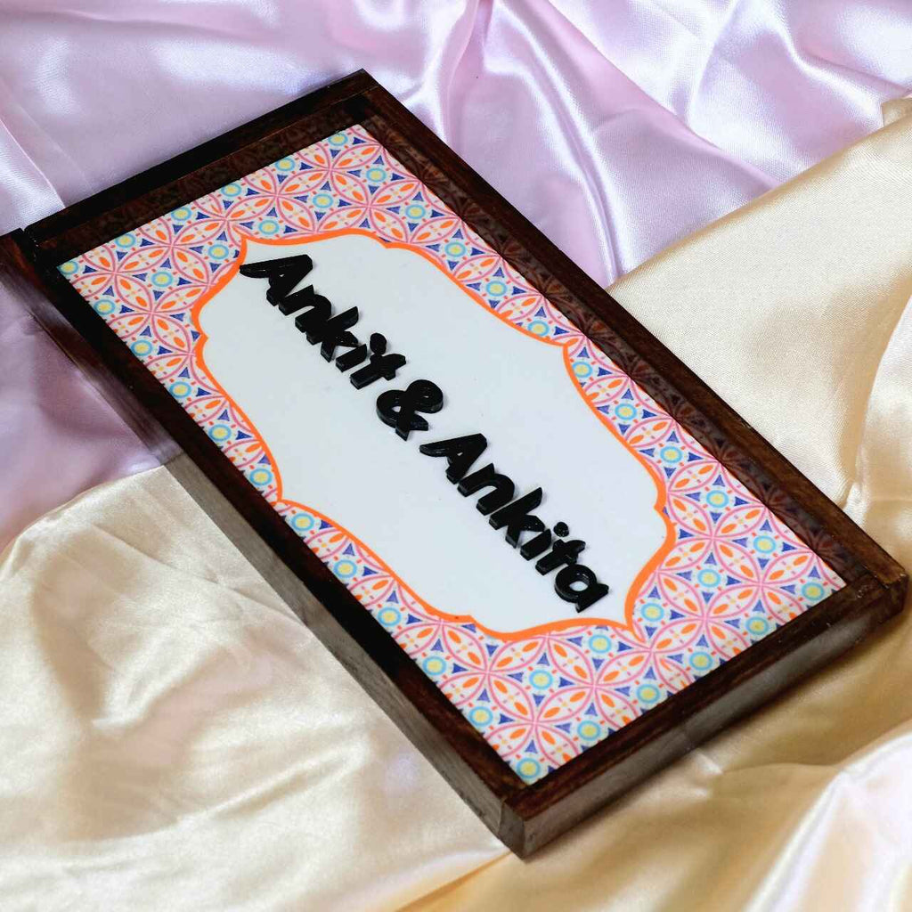 Kavya Nameplate - An artistic expression of beauty