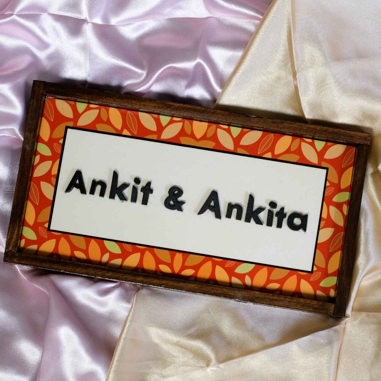 Amber Nameplate - Warmth and positivity in earthy tones