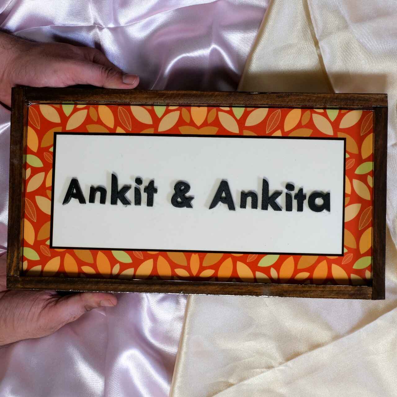 Amber Nameplate - Warmth and positivity in earthy tones