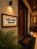 Prisha Nameplate - Floral Delight for Joyful Ambiance