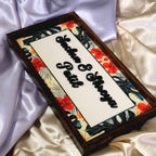 Floral Bliss Nameplate - Soft florals bring serene and inviting feel
