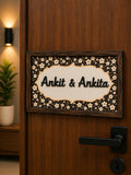Aabhar Nameplate - Earthy Tones for Rustic Charm