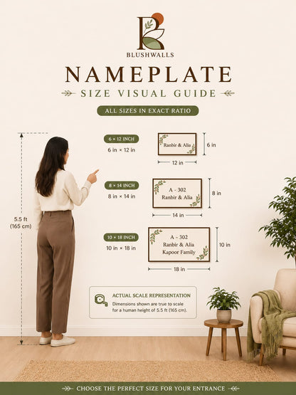 Aarunya Nameplate - Radiates warmth and new beginnings