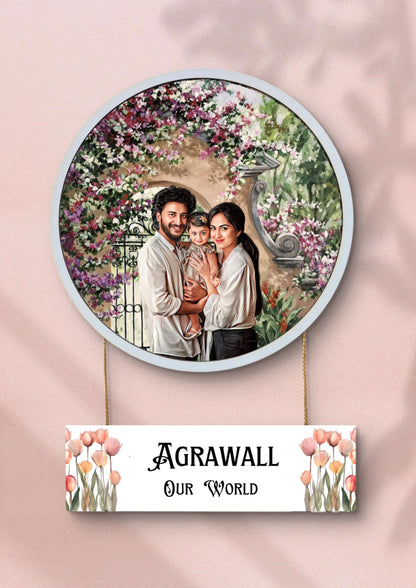 Wooden Customized Door Nameplate by Play Creative
