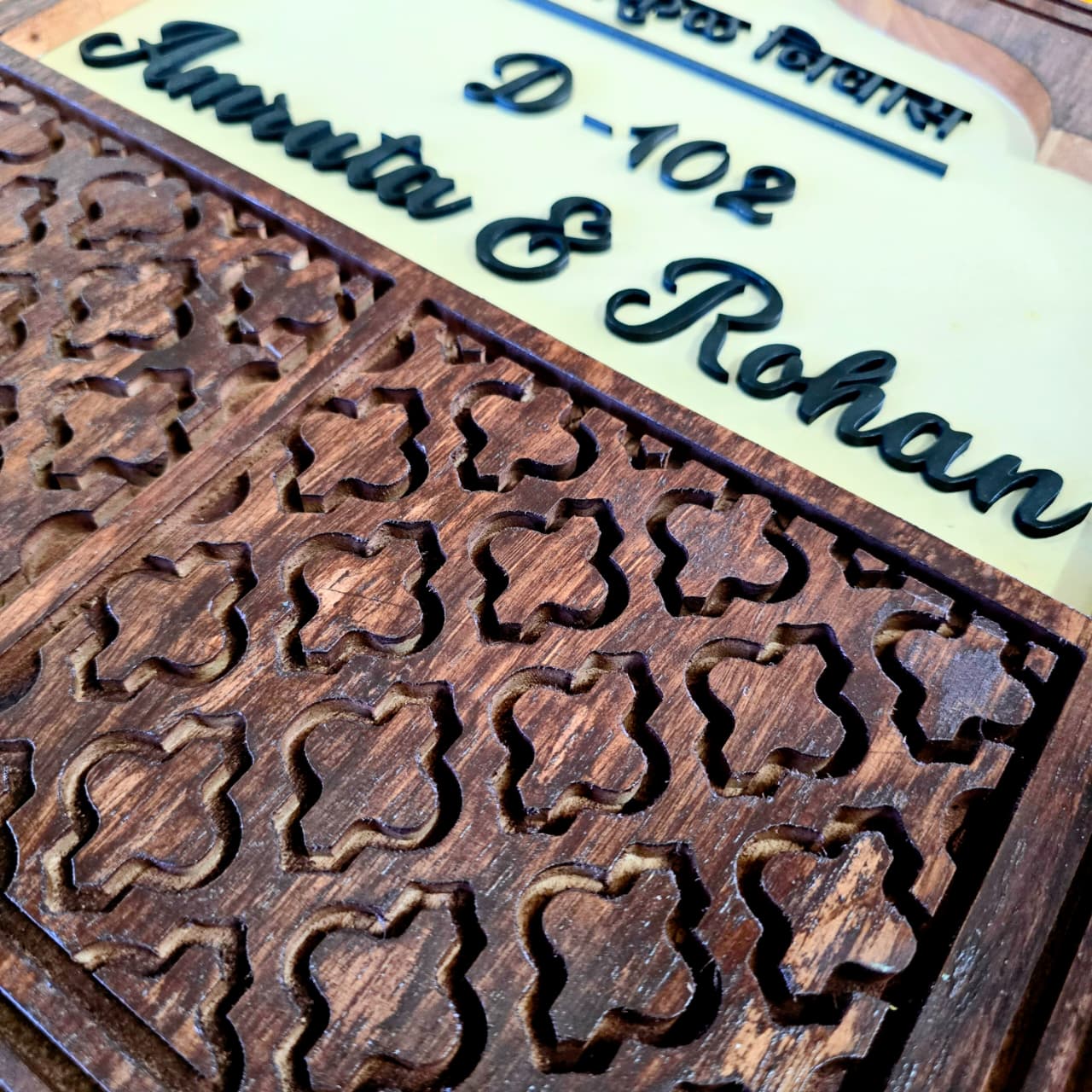 The Royal Entrance – Bespoke Wooden Nameplate