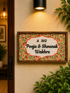 Gulzar Nameplate - Floral Bliss for a Welcoming Vibe