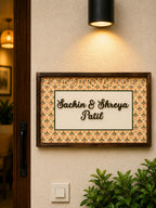 Vintage Bloom Nameplate - Vintage floral design for timeless elegance