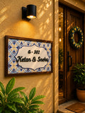 Neelam Nameplate - Blue Hues for Tranquil Spaces