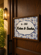 Neelam Nameplate - Blue Hues for Tranquil Spaces