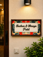 Floral Bliss Nameplate - Soft florals bring serene and inviting feel