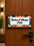 Floral Bliss Nameplate - Soft florals bring serene and inviting feel