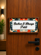 Floral Bliss Nameplate - Soft florals bring serene and inviting feel