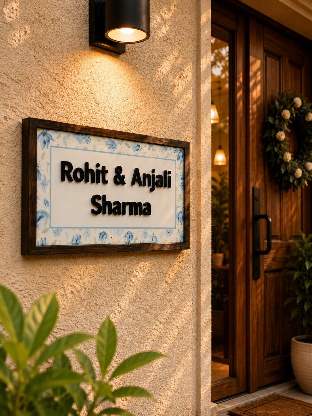 Sacred Touch Nameplate - Hindu mythology brings blessings to your home