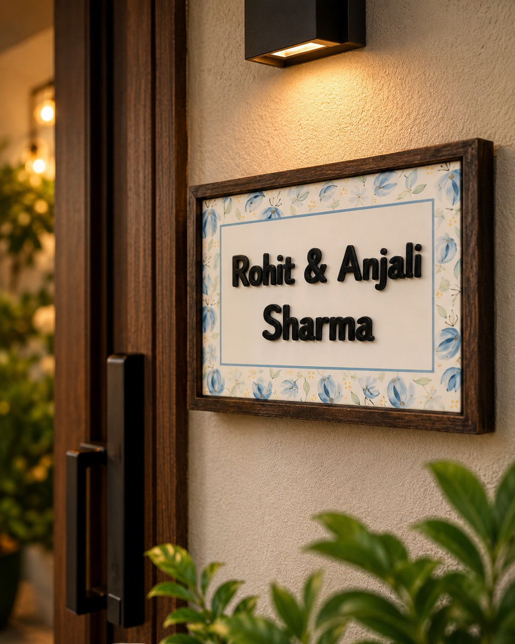 Sacred Touch Nameplate - Hindu mythology brings blessings to your home