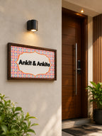 Kavya Nameplate - An artistic expression of beauty