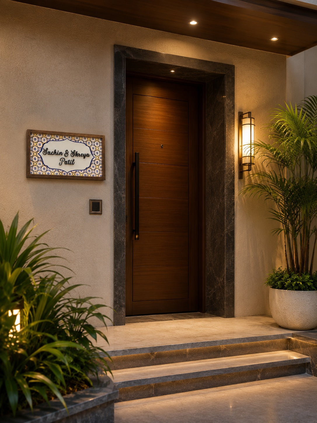 Nirvana Nameplate - Embodies peace with intricate patterns
