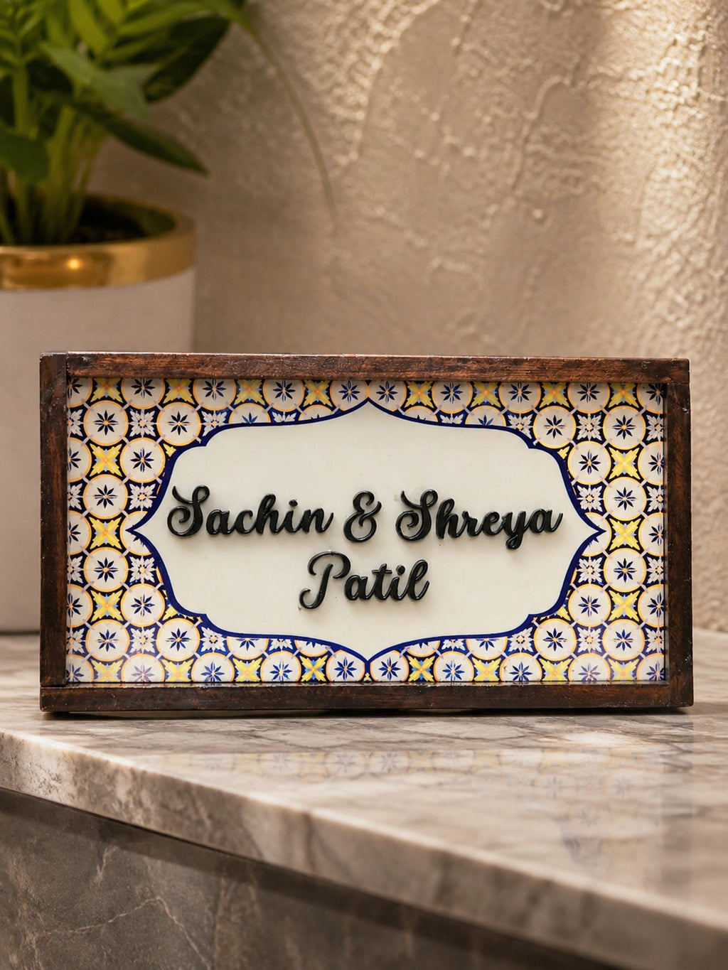 Nirvana Nameplate - Embodies peace with intricate patterns