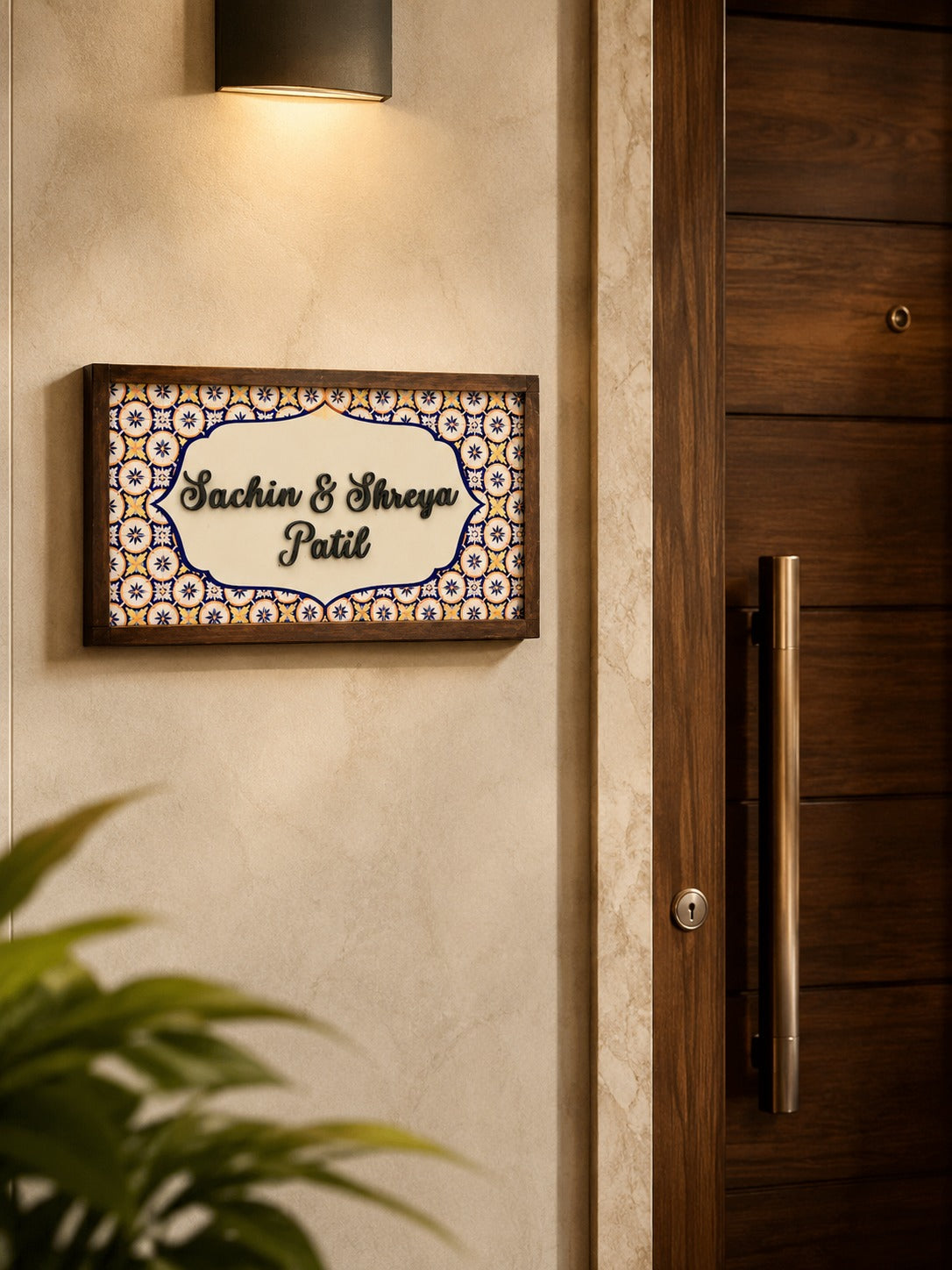 Nirvana Nameplate - Embodies peace with intricate patterns