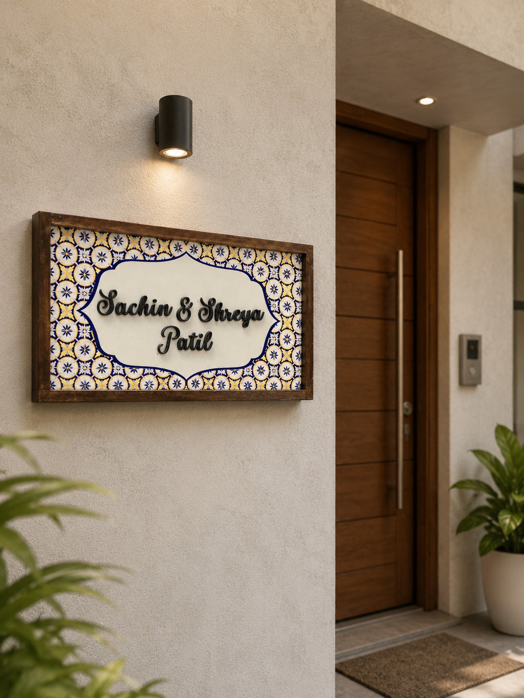 Nirvana Nameplate - Embodies peace with intricate patterns