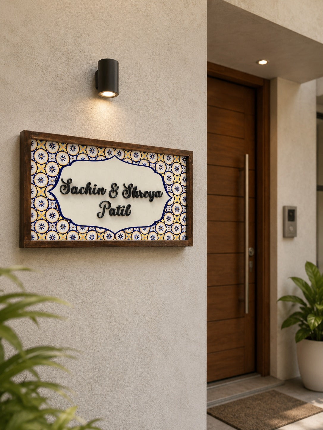 Nirvana Nameplate - Embodies peace with intricate patterns