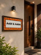 Amber Nameplate - Warmth and positivity in earthy tones