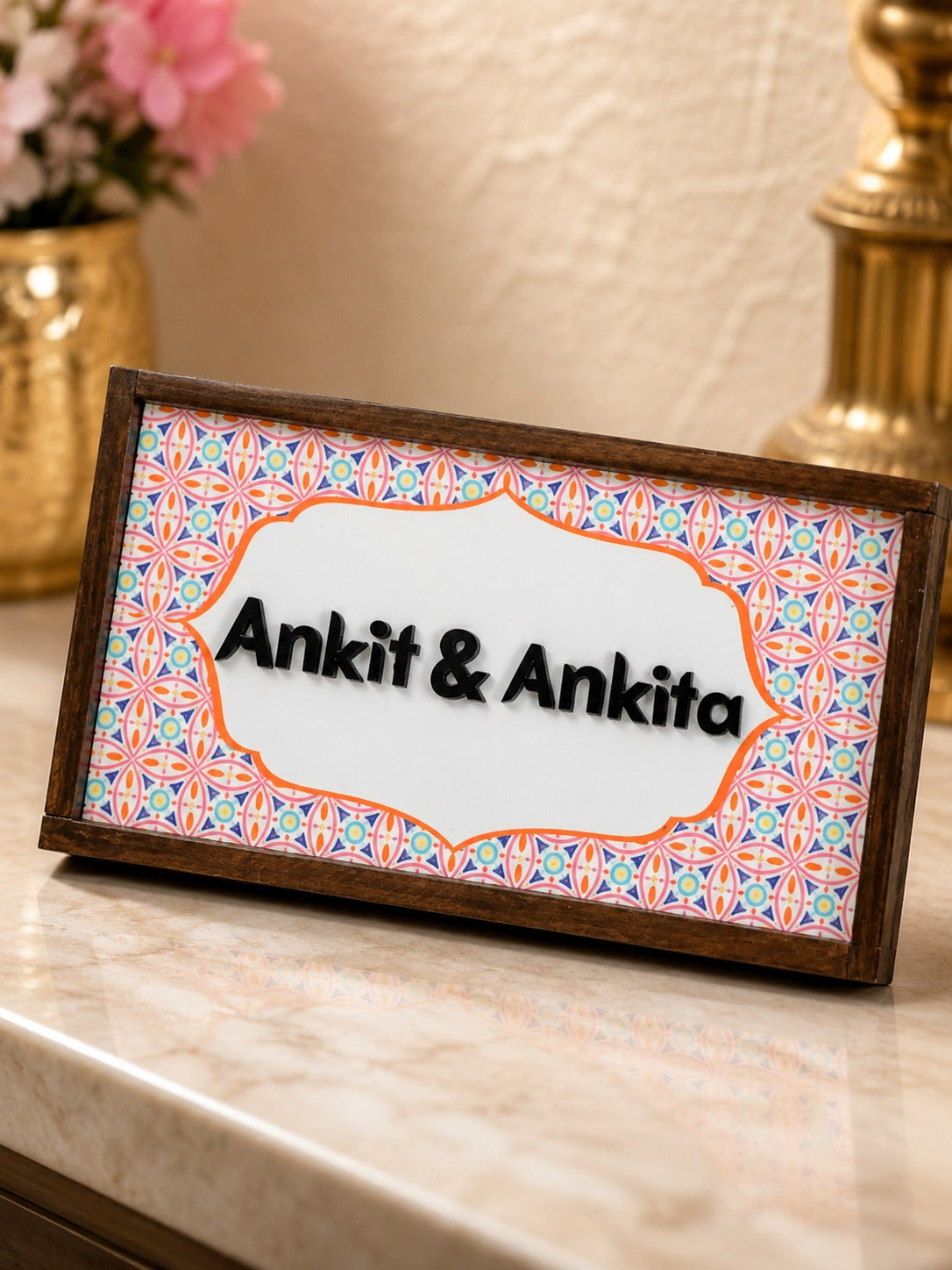 Kavya Nameplate - An artistic expression of beauty