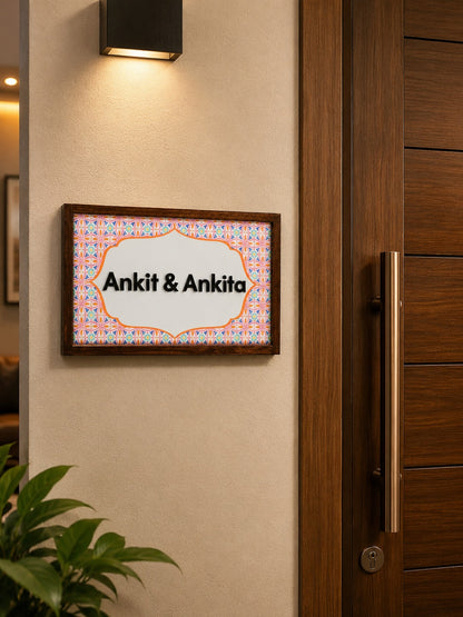 Kavya Nameplate - An artistic expression of beauty
