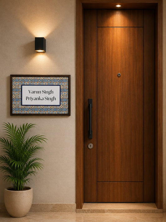 Utsav Nameplate - Festive Patterns for Joyous Living