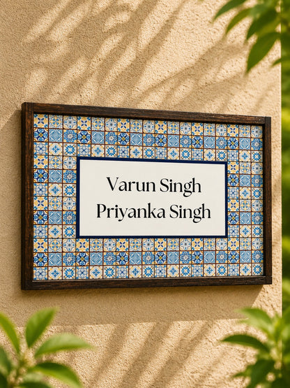 Utsav Nameplate - Festive Patterns for Joyous Living