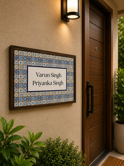 Utsav Nameplate - Festive Patterns for Joyous Living