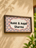 Regal Lotus Nameplate - Lotus patterns symbolize purity and prosperity