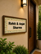 Pankhuri Nameplate – Blooming Blossoms for Joyful Vibes