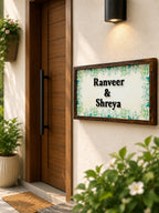 Meghdha Nameplate - Inspired by Verdant Leaves, evokes calmness