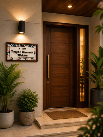 Aarunya Nameplate - Radiates warmth and new beginnings