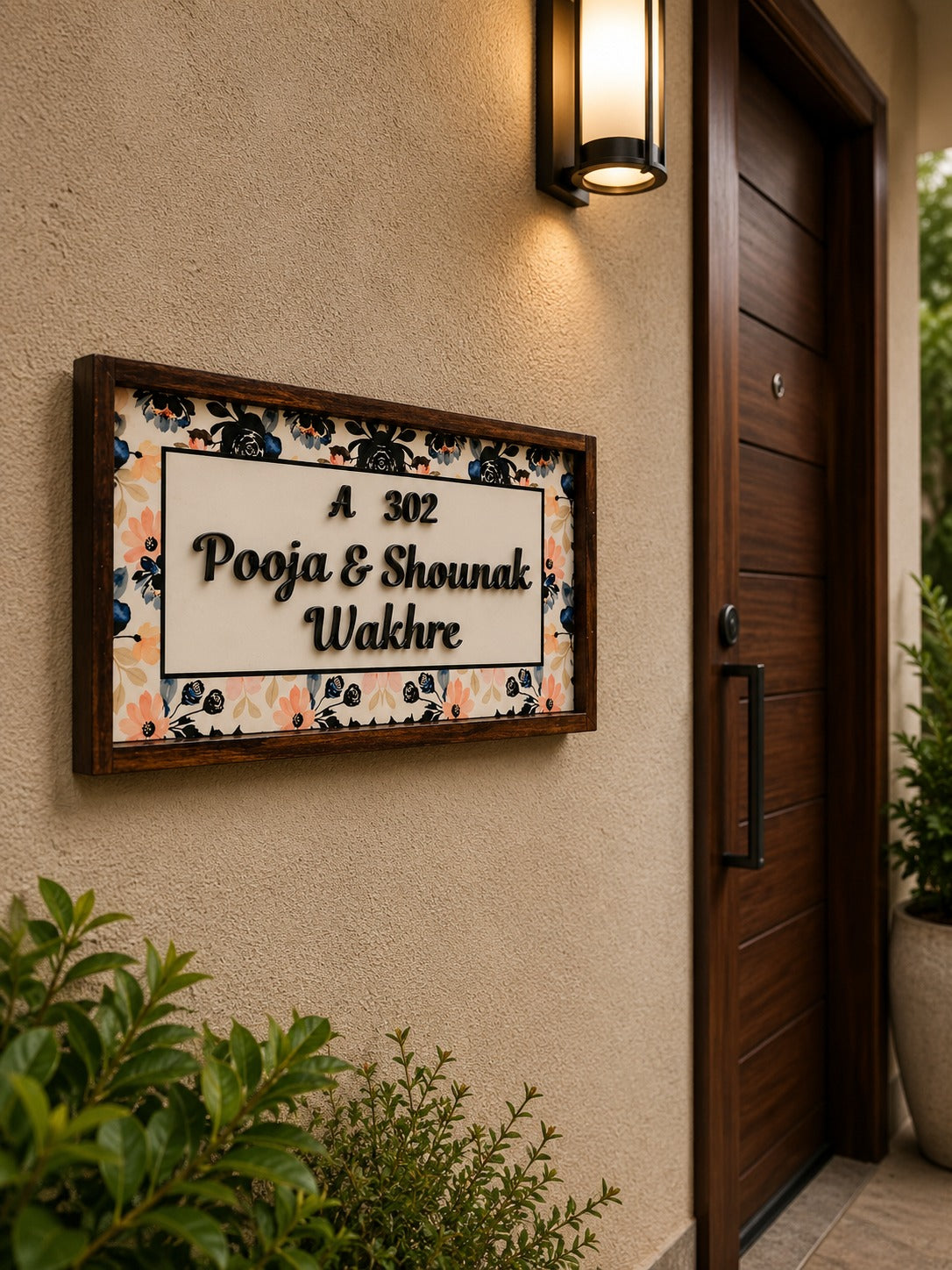 Aarunya Nameplate - Radiates warmth and new beginnings