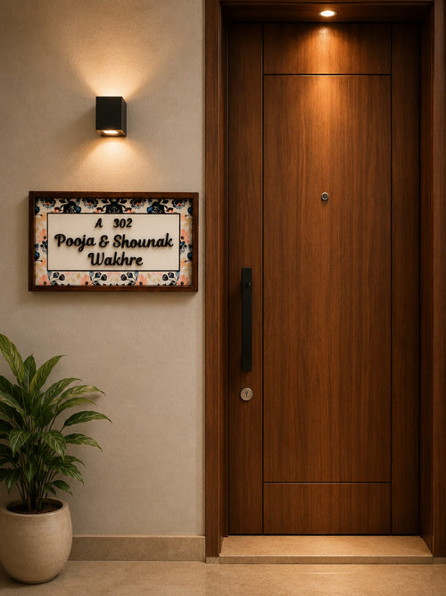 Aarunya Nameplate - Radiates warmth and new beginnings