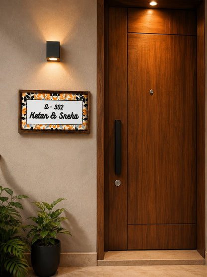 Harvest Nameplate - Nature inspired elegance, earthy vibes