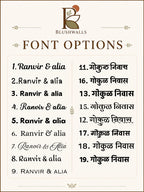 Traditional Warli-Inspired Custom Door Nameplate